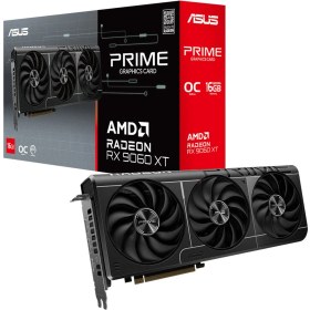Resim Asus PRIME-RX9060XT-O16G-AMD-RADEON-RX 9060-16G-16GB GDDR6-128BIT--OC-HDMI-2XDP-Ekran Kartı 