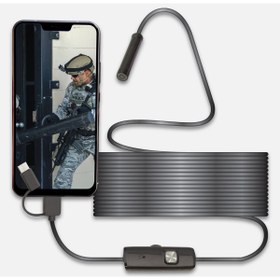 Resim yollayenilensin 5M 6 LED’li Su Geçirmez Endoskop Kamera – Pc, Android Uyumlu HD Görüntülü Yılan Kamera 