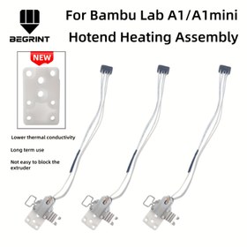 Resim Bambu Lab A1 Hotend Isıtma Sistemi - Yüksek Mukavemetli Zirkonya Seramik Isıtıcı, Bambu Lab A1 Mini 3D Yazıcılarla Uyumlu, Kolay Kurulum, Pil Gerektirmez, Dayanıklı Yapı 