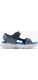 Resim Skechers S-Lights: Creature-Splash Büyük Erkek Çocuk Gri Işıklı Sandalet 400614l Ccbl 