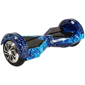 Resim Citymate Smart Balance Elektrikli Kaykay Hoverboard 8.5" - Hoverkart Set Akıllı Dengeli Ledli Bluetooth Hoparlörlü Gökmavi 
