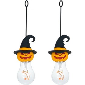 Resim Ximistore9 Halloween Dekoratif Fener: Kürbaga Başlı Cadı Şapkası, Ay-yıldız Filamenti, 3 Seviye Parlaklık, 500mah Li-pil, Type-c Şarj, 2 Adet Sıcak Beyaz Işık Çok Renkli 