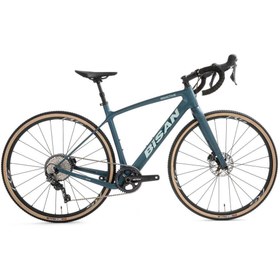 Resim Bisan Reactive Yol Bisikleti 54 Cm Disk Fren 700c Jant 11 Vites Mat Petrol Yeşili Krem Petrol 