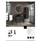 Resim Evros Royal 80 cm Banyo Dolabı Boy Dolabı Dahil 