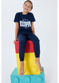 Resim U.S. Polo Assn. U.s. Polo Assn. Erkek Çocuk Lacivert Pijama Takım Us2413-c-v1 