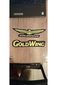 Resim Özden Nakış Goldwing motorcu yeleği sırt ve kol patch Arma nakış 