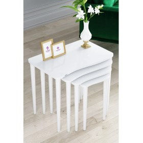 Resim Canisa Concept Kuğu Serisi Mdf 4 Lü Zigon Sehpa Takımı 