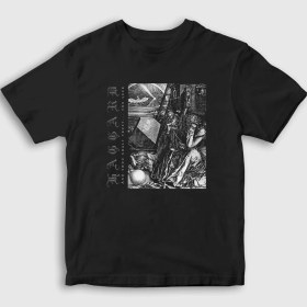 Resim Presmono Unisex Çocuk Siyah The Seer Haggard T-Shirt 