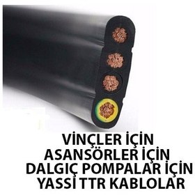 Resim 10X2.5 Yassı %100 Bakır Ttr Kablo 1 M 