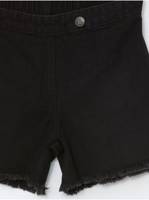 Resim LC Waikiki NEVAVM Farkıyla Beli Lastikli Kız Çocuk Jean Şort Etek 