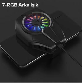 Resim Dl06 Ultra Güçlü Telefon Soğutucu Fan Seramik Turbo Soğutma Casper Via Telefonlara Tam Uyumlu 
