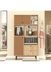 Resim Lounge Kahve Köşesi Çok Amaçlı Dolap Mutfak Dolabı Sepet-kiremit 