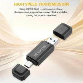 Resim Motion003 Kodak 32 Gb Usb C Flash Bellek Cift Usb 3 2 Type C Ve Usb A Tasinabilir 2 Li 1 Arada Akilli Telefon Tablet Bilgisayar İcin 