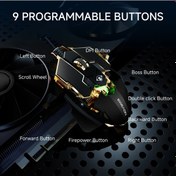 Resim Oldfriend Eweadn G5 Usb Kyun Fare Sesli 8 Tuşlu Makro Metal Mekanik Kablolu Oyuncu Mouse Diğer 