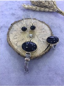 Resim Oniks Taşlı Gümüş Set 925 Ayar Taş (512167420) 