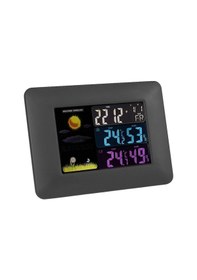 Resim Çok Fonksiyonlu İç Mekan Ve Dış Sıcaklık Ve Nem Ölçer Renkli Ekran Hava Durumu Saati Ts-a97-us Us Plug 