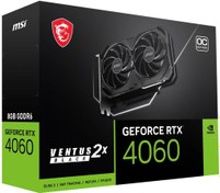 Resim MSI RTX 4060 Ventus 2X Black 8G OC 128 Bit GDDR6 8 GB Ekran Kartı 