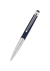 Resim S.t. Dupont Gümüş Ve Mavi Tükenmez Kalem 405736 Siyah 