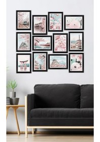 Resim Artavessa 12 Parça Çerçeve Görünümlü Mdf Tablo Seti - 12ARTAVESSA18 