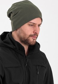 Resim Butikgiz Erkek Haki Termal %100 Pamuklu Soft 2 Stil 1 Arada Bere Premium Cuts Serisi 