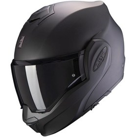 Resim Scorpion Exo-tech Evo Çene Açılabilir Motosiklet Kaskı Mat Siyah Mat Siyah 