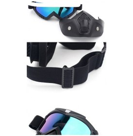 Resim Tongxida Altın Renk Motosiklet Yüz Maskesi, Uygun Tüm Kullanicilar İçin Altın 