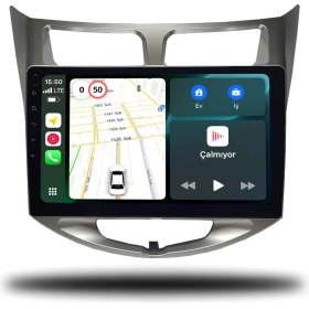 Resim Martechno Hyundai Accent Blue 2011-2019 Uyumlu Android Multimedya 6gb Ram 128gb Hafıza 