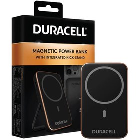 Resim Duracell 5.000mAh Magsafe Wireless Powerbank 18W ( Stand Özellikli ) - Siyah 