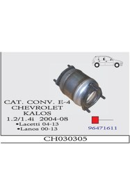 Resim İthal Chevrolet Kalos Aveo Lanos Katalitik Konvektör 1.4 Motor 1.2 