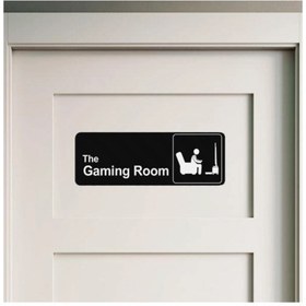 Resim 3D SerArt Gaming Room Oyuncu Odası Tabelası 18cmx6cm 