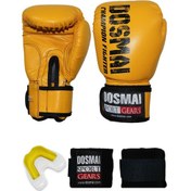 Resim Dosmai Esquize Boks Eldiveni Boks Dişlik Boks Bandaj Seti Sarı 