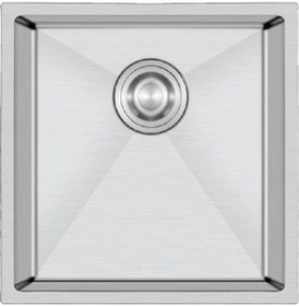 Resim Crauf Stella 4444 Inox 40x40 El Yapımı Paslanmaz Çelik Mutfak Eviyesi Inox 