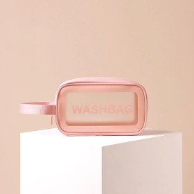 Resim ZHKJ Shop 2 Adet Su Geçirmez Depolama Kozmetik Yüzme Yıkama Torbası Yıkama Çantası Pembe S (Yurt Dışından) 