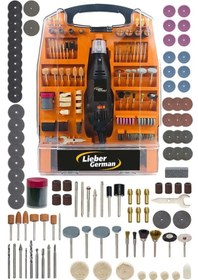 Resim Lieber German 340 Parça 400 Watt Devir Ayarlı Ahşap Mermer Plasti 