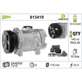 Resim Valeo KLIMA KOMPRESORU CADDY III SHARAN TRANSPORTER V MULTIVAN V FORD GALAXY S - 813419 