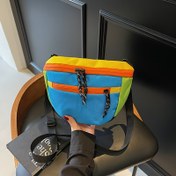 Resim Güneş Işığı Renkli Çizgili Bel Çantası - Büyük Kapasiteli, Çoklu Cep Fermuarlı Kadın ve Erkekler İçin Fanny Pack - Hafif, Ayarlanabilir Omuz Askısı - Seyahat, Yürüyüş, Kamp ve Alışveriş İçin Mükemmel - Rahat Spor Stil, Güvenli Seyahat Çantası | Güneş Işığı Renkli Çanta | Ayarlanabilir Askı 