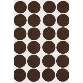 Resim Tek 20 mm Yapışkanlı Mobilya Ayak Keçesi Masa Sandalye Koltuk Keçesi Zemin Koruyucu Keçe 96 Adet 