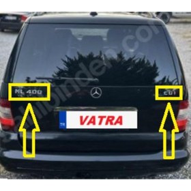 Resim EDEXPORT ML400 CDI ML400-CDI Krom Bagaj Yazısı 