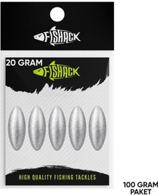 Resim Gezer Olta Kurşunu - Kıstırma Zeytin Kurşun - 20 Gram - 100 Gr Paket 