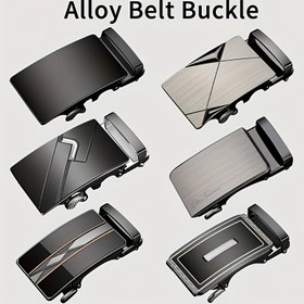 Resim Oyifan Alaşımlı Kemer Tokası: Geniş Kemerler İçin Şık Siyah Otomatik Toka (3,3-3,5 Cm/1,3-1,38 Inç) 
