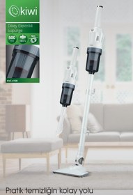 Resim Kiwi Kvc-4108 Dikey Elektrikli Süpürge Beyaz 