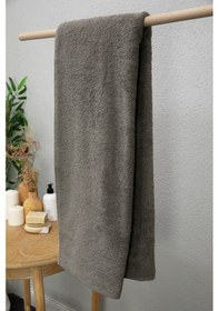 Resim Newnoa Banyo Havlusu 90x150 - Koyu Gri Koyu Gri 