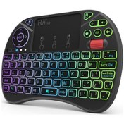 Resim Rii X8 RT716 Qwerty Mini Kablosuz Aydınlatmalı Klavye 