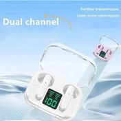 Resim Lasonstiges Siyah Pro T6 Kablosuz Bluetooth Kulaklık Şeffaf Enc Kulaklıklar Led Güç Dijital Ekran Spor Çalışması İçin Stereo Ses Kulaklık 