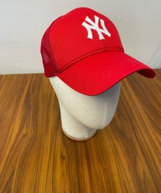 Resim Ny Yankees Nakışlı Fileli Yazlık Beyzbol Cap Şapka Kırmızı 