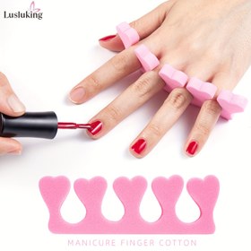 Resim 10/50/200 adet Yumuşak Pembe Parmak Ayırıcılar Manikür Pedikür Ayak Bakımı Sıkıştırılmış Sünger Tırnak Sanatı Araçları Erkekler ve Kadınlar için Uygun 