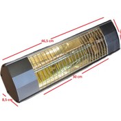 Resim alfasonıc Infrared Duvar Tipi Dış Mekan Elektrikli Isıtıcı 
