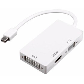 Resim Mini Displayport Hdmi Vga Dvi Çevirici Dönüştürücü Adaptör Thunderbolt Display Port Kabl 