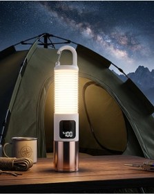 Resim Mey İthalat Usb Şarjlı Kamp Feneri Çift Işık Kaynağı 500 Lümen Güç Ekranlı Taşınabilir Led Aydınlatma 