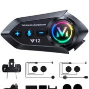 Resim Y12 İnterkom Seti Su Geçirmez Bluetooth Kulaklık 